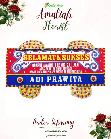 Papan Bunga Ucapan Selamat Senori
